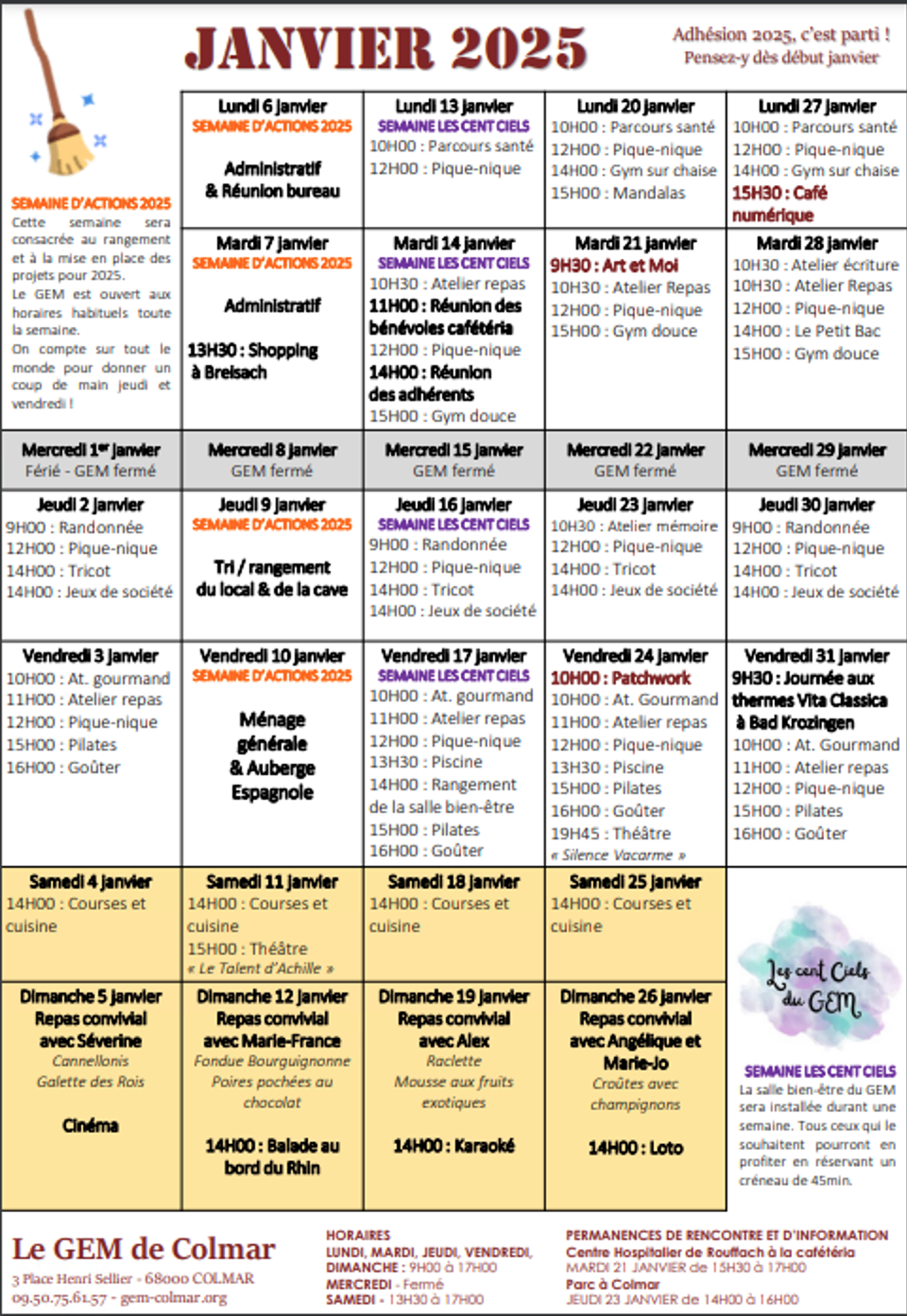 Janvier 2025, programme GEM Colmar