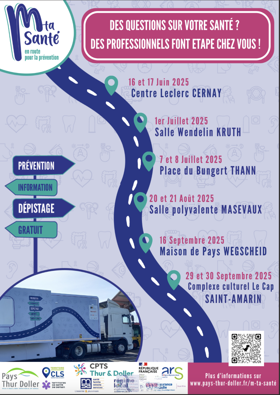 Plusieurs dates M ta santé près de chez vous!