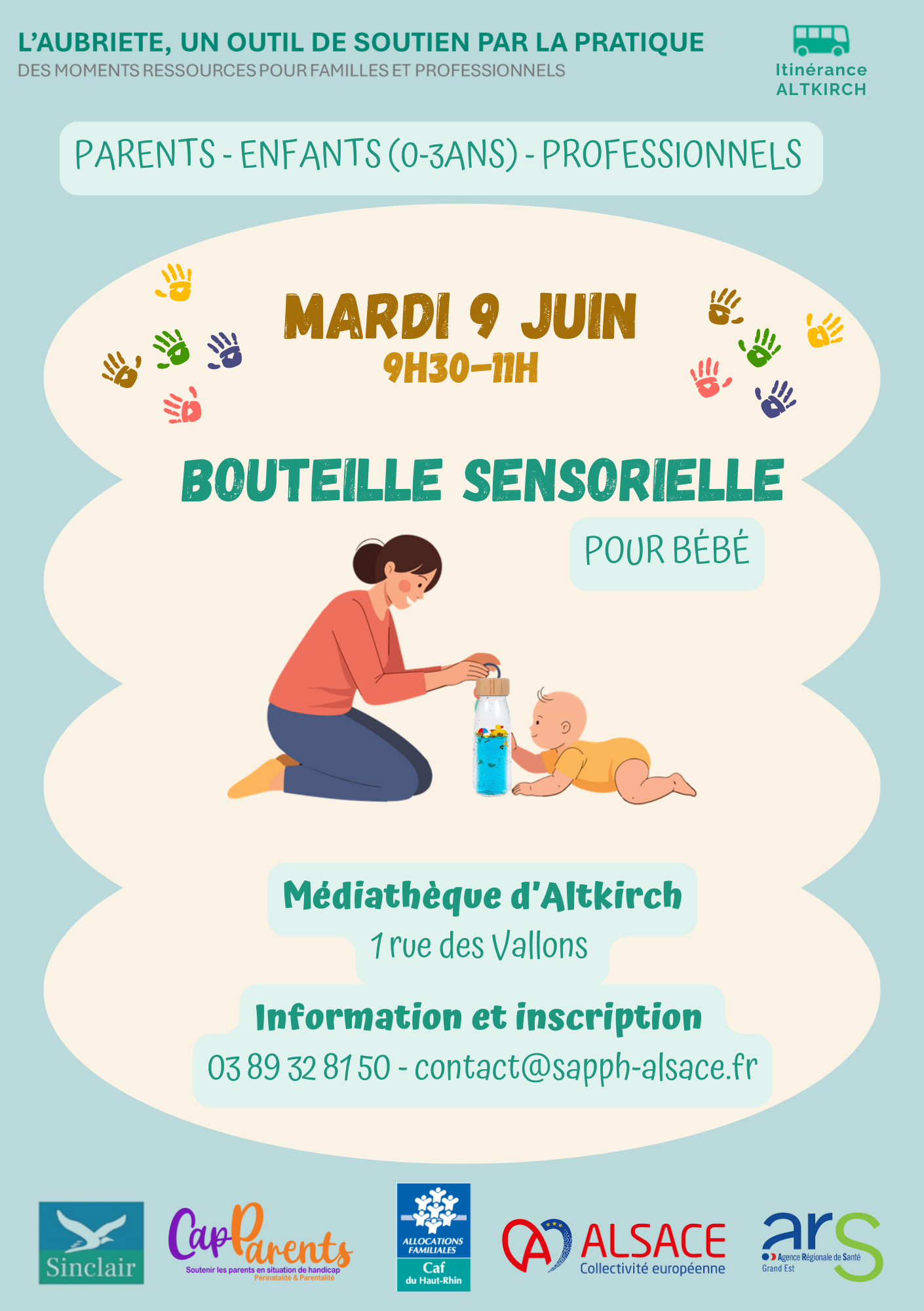 Mardi 9 juin Bouteilles sensorielles Altkirch