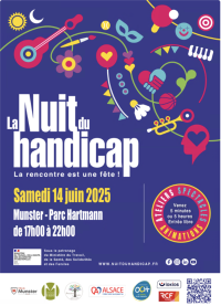 14/06/25 à MUNSTER Nuit du Handicap de 17h à 22h