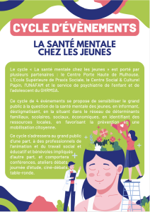 Cycle d'évènements sur la santé mentale en octobre 2025