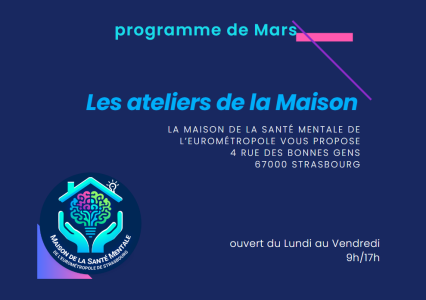 PROGRAMME FEVRIER 2026 Maison de la Santé Mentale de Strasbourg